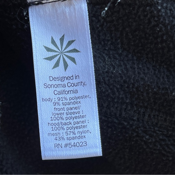 Athleta Black Soft Shell Full Zip Jacket Women's Size XS - Picture 6 of 8